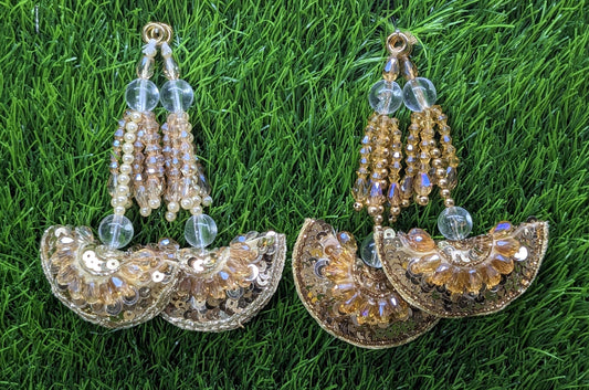 Indian Handmade Beaded Latkan Tassels for Saree blouse HandBags Hangings Dupatta Bridal Wedding dress for Women pair of 2 pcs