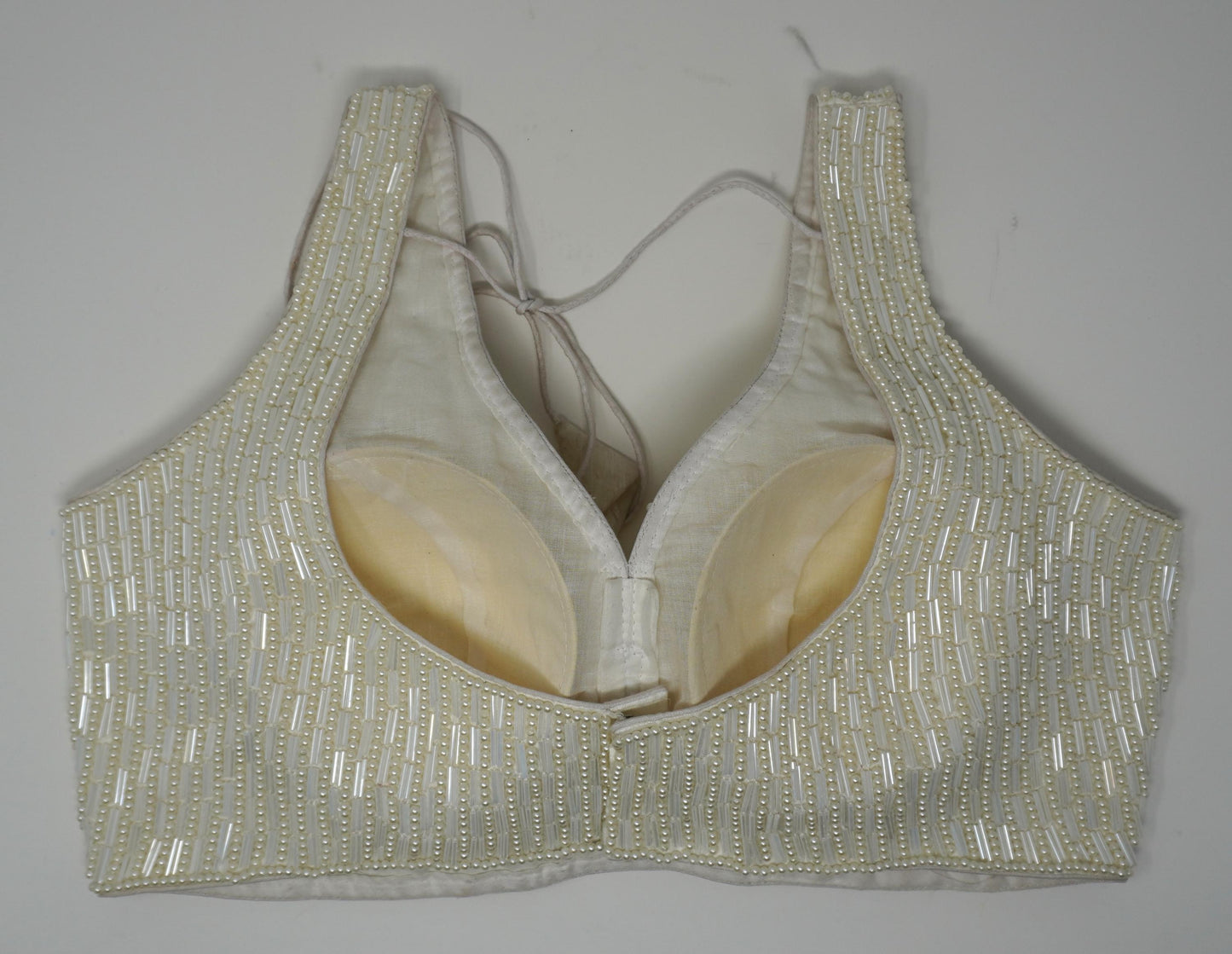 Designer Blouse, White color, heavy Beaded, Ready to wear, Best seller, Indian Bridal Saree Blouse, Christmas, latest design for women