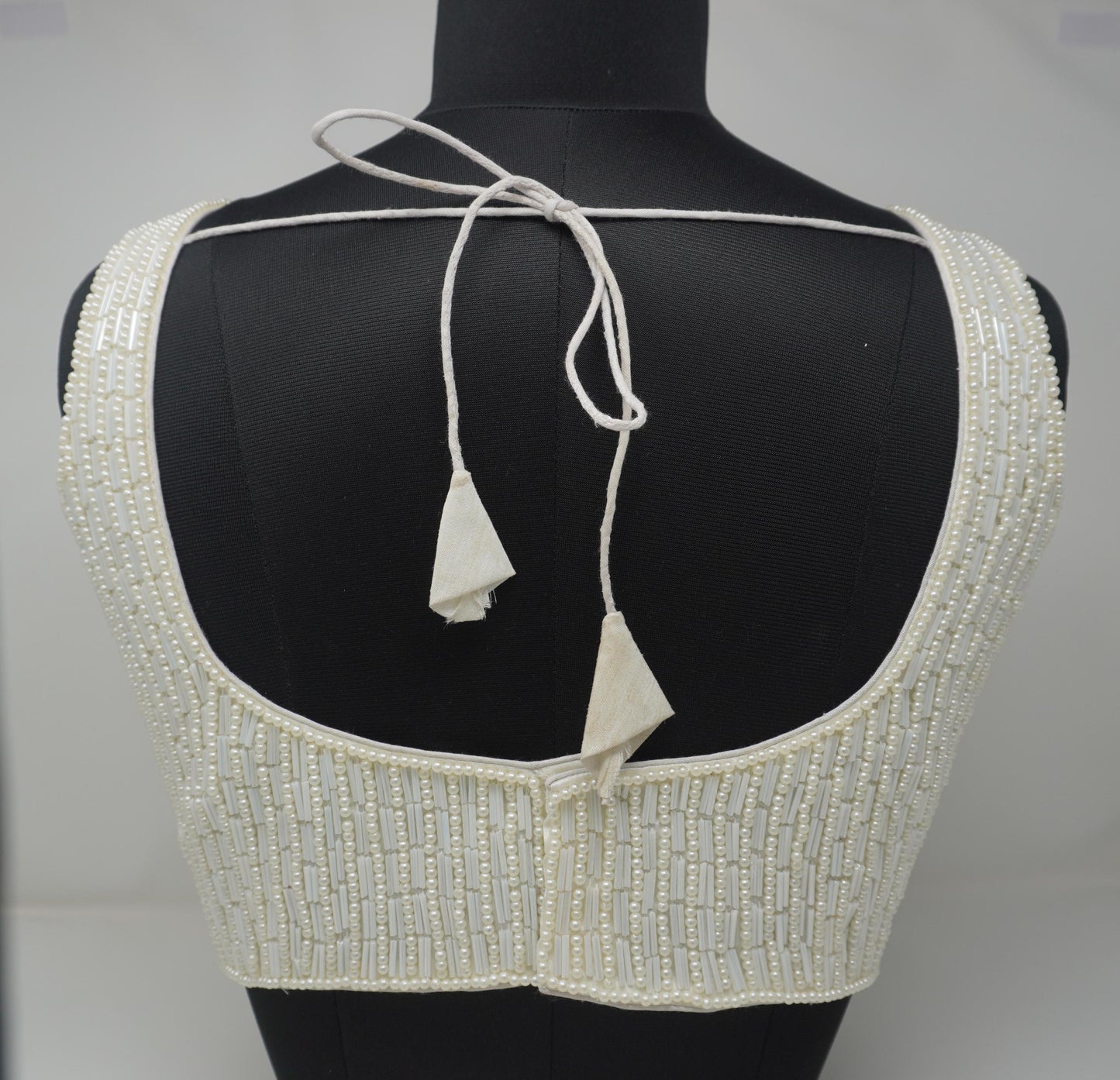 Designer Blouse, White color, heavy Beaded, Ready to wear, Best seller, Indian Bridal Saree Blouse, Christmas, latest design for women