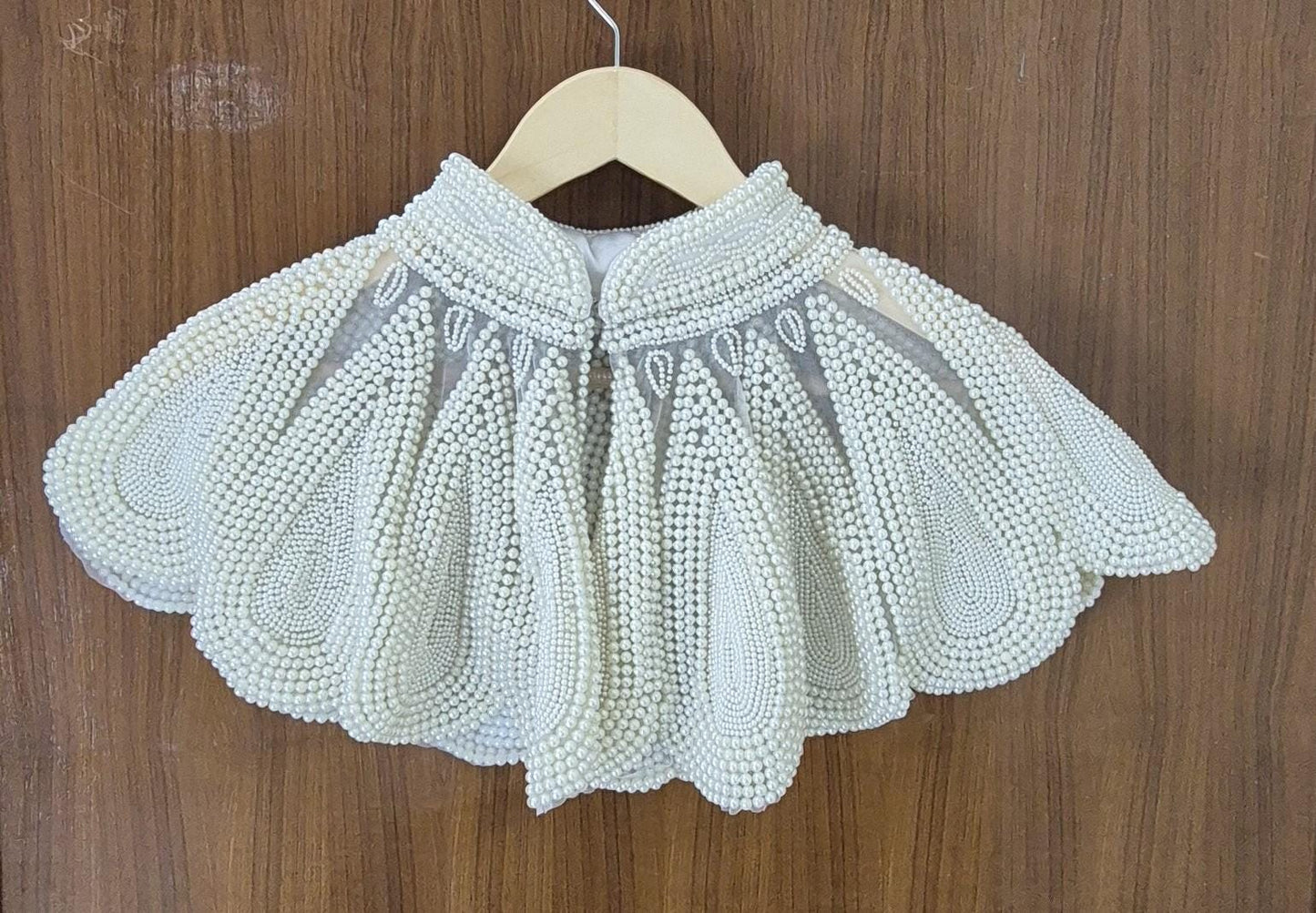 White beaded Bridal Shrug Bolero Beaded Shoulder Wrap Shawl for Weddings and Evening Wear for Brides