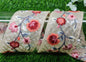 9 yard 6.5 cm wide Indian Saree Border Boho Lace Embroidery Ribbon Cushion Table runner curtains wedding Sewing Crafting Trim Headbands