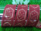 9 yard 4.0 cm wide Indian Saree Border Boho Lace Embroidery Ribbon Cushion Table runner curtains wedding Sewing Crafting Trim Headbands