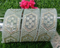9 yard 4.0 cm wide Indian Saree Border Boho Lace Embroidery Ribbon Cushion Table runner curtains wedding Sewing Crafting Trim Headbands