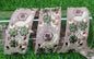 9 yard 4.0 cm wide Indian Saree Border Boho Lace Embroidery Ribbon Cushion Table runner curtains wedding Sewing Crafting Trim Headbands