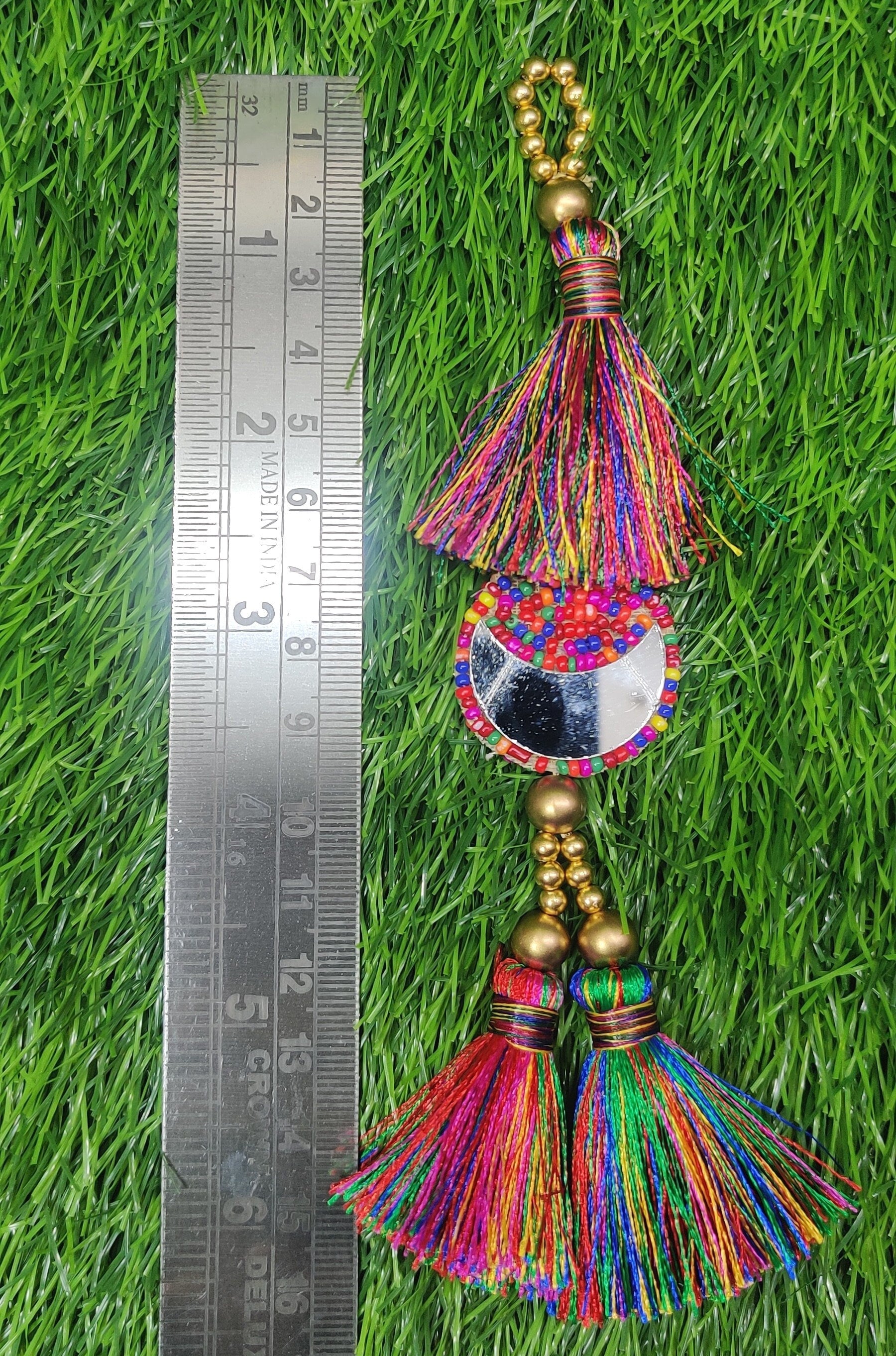 Indian Handmade Latkan Tassels for Saree Blouse Lehenga HandBags Hangings Dupatta Decoration Bridal Wedding dress for Women pair of 2 pcs