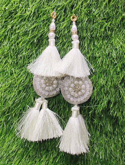 Indian Handmade Latkan Tassels for Saree Blouse Lehenga HandBags Hangings Dupatta Decoration Bridal Wedding dress for Women pair of 2 pcs