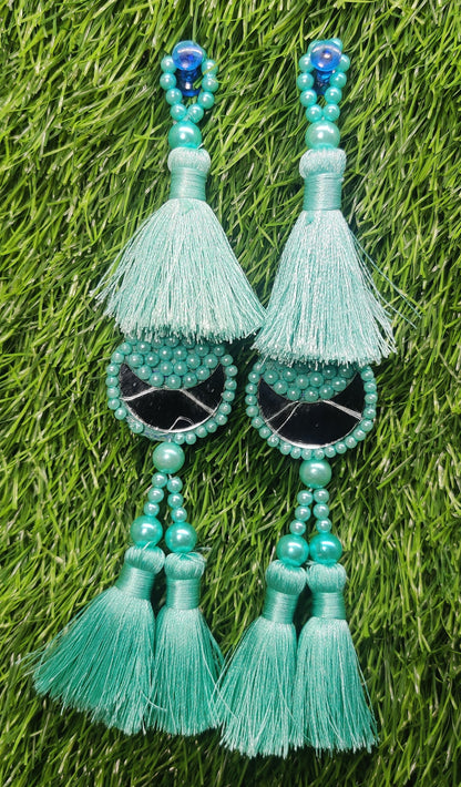 Indian Handmade Latkan Tassels for Saree Blouse Lehenga HandBags Hangings Dupatta Decoration Bridal Wedding dress for Women pair of 2 pcs