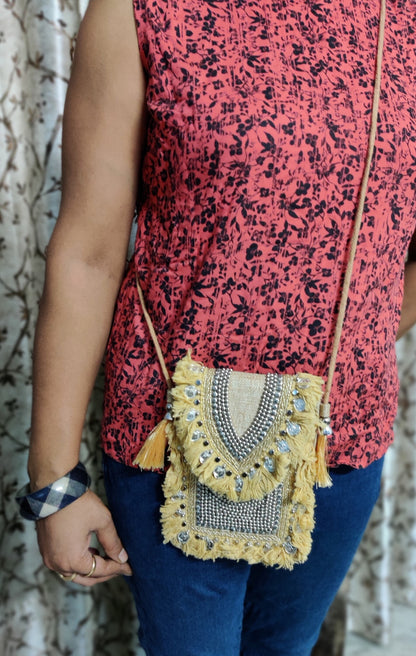 Indian Banjara Bag, Embroidered Bag, Hippie Bag, Shoulder Bag, Sling Bag, Crossbody Bag, Ethnic Bag, Boho Bag, Bohemian gift, Beaded