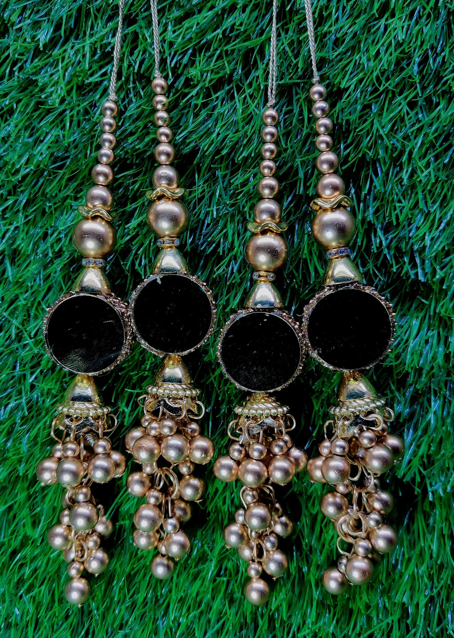Indian Handmade Latkan Tassels for Saree Blouse Lehenga HandBags Hangings Dupatta Decoration Bridal Wedding dress for Women pair of 2 pcs