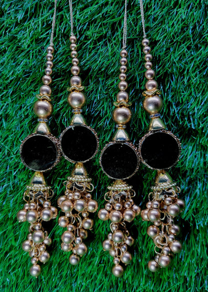Indian Handmade Latkan Tassels for Saree Blouse Lehenga HandBags Hangings Dupatta Decoration Bridal Wedding dress for Women pair of 2 pcs