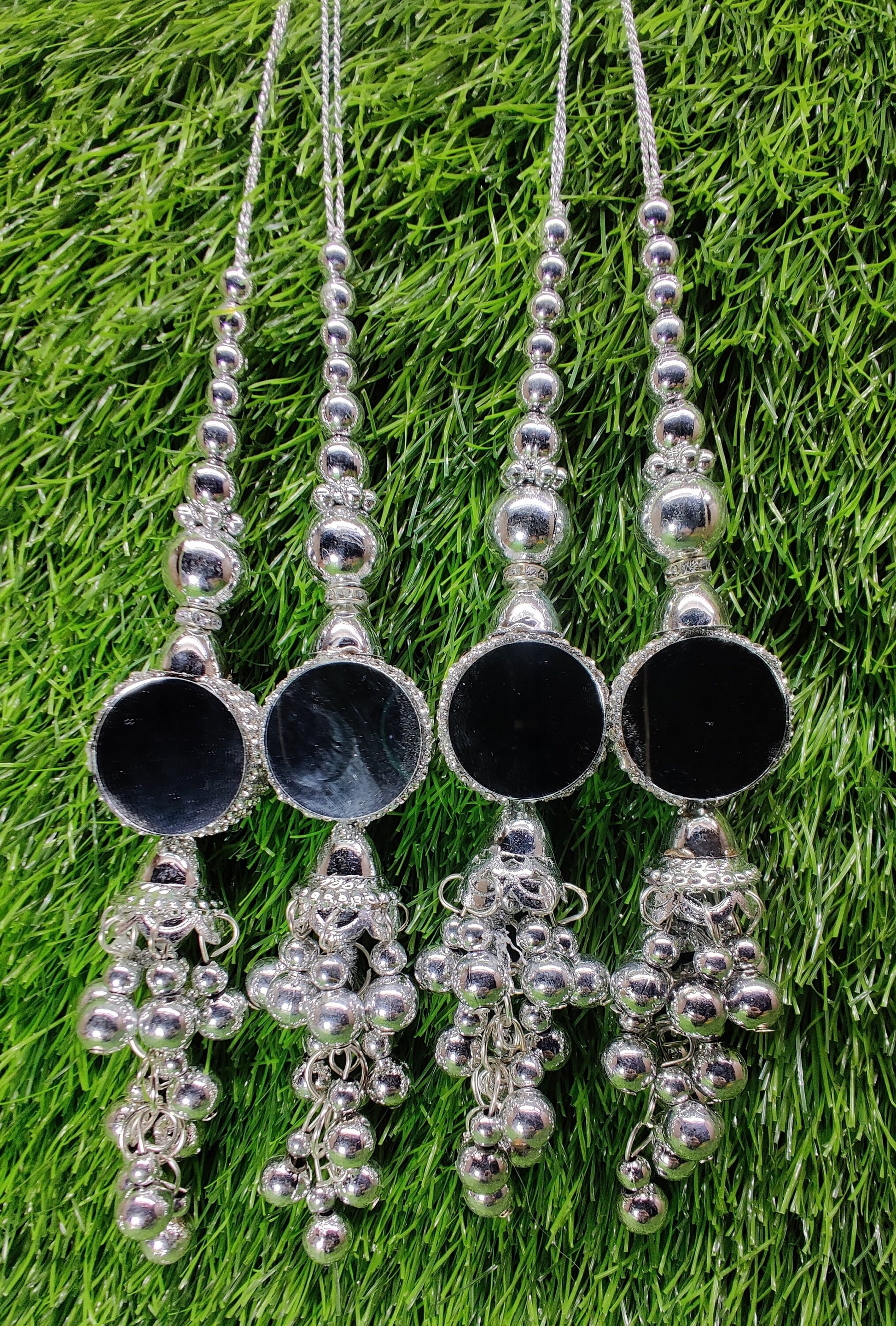 Indian Handmade Latkan Tassels for Saree Blouse Lehenga HandBags Hangings Dupatta Decoration Bridal Wedding dress for Women pair of 2 pcs