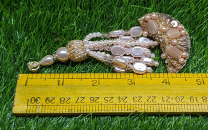 Indian Handmade Beaded Latkan Tassels for Saree blouse HandBags Hangings Dupatta Bridal Wedding dress for Women pair of 2 pcs