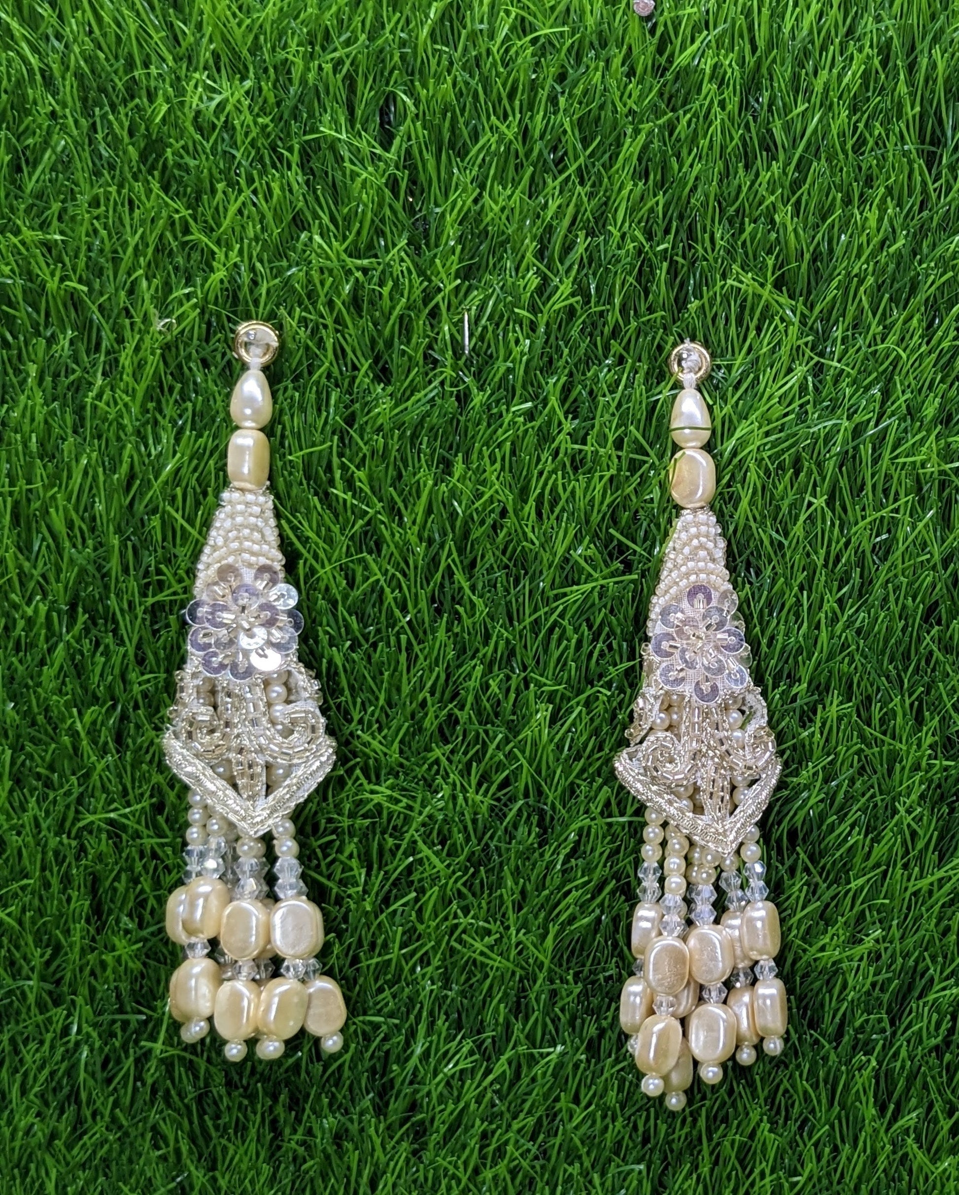 Indian Handmade Beaded Latkan Tassels for Saree blouse HandBags Hangings Dupatta Bridal Wedding dress for Women pair of 2 pcs