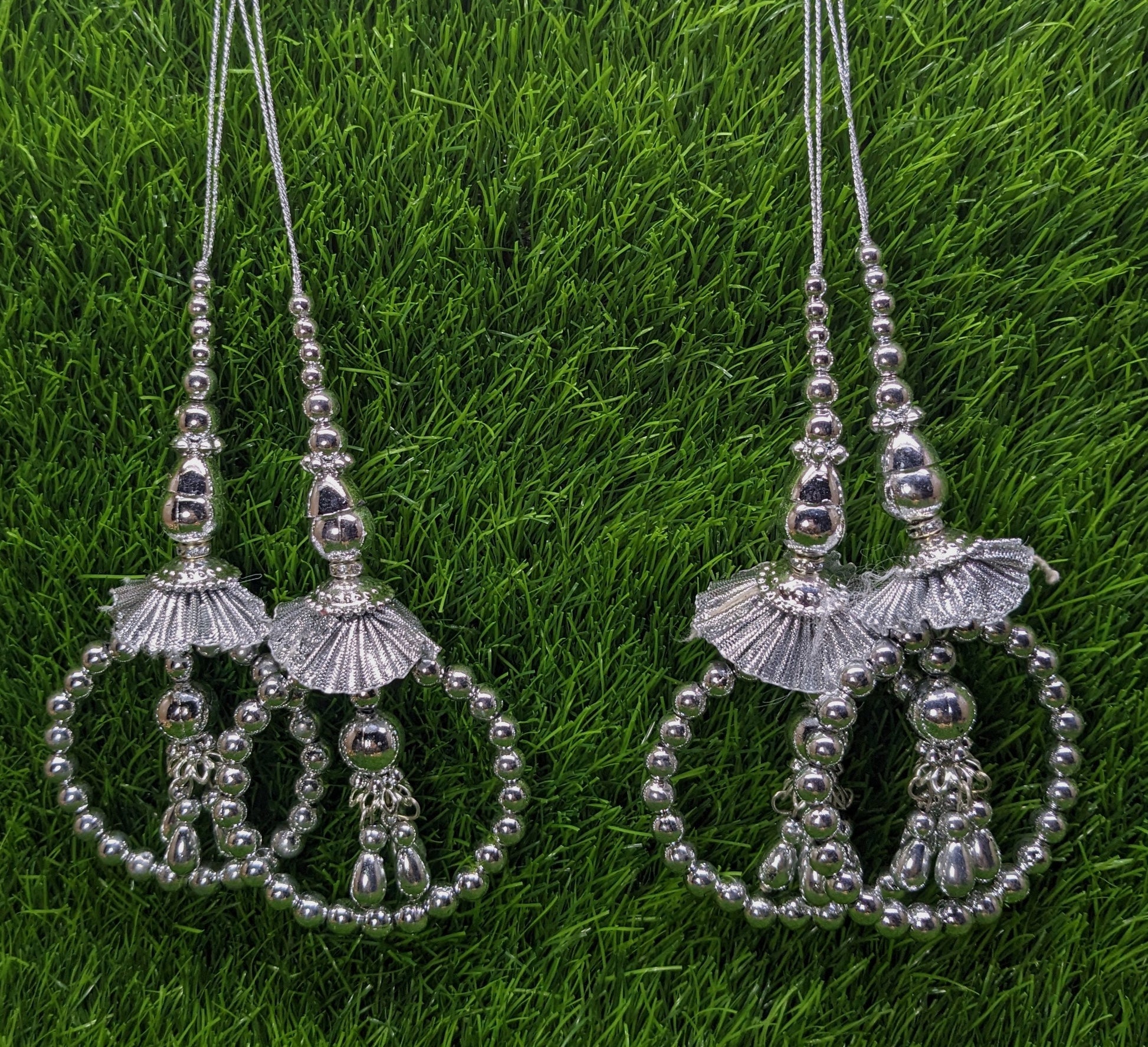 Indian Handmade Latkan Tassels for Saree Blouse Lehenga HandBags Hangings Dupatta Decoration Bridal Wedding dress for Women pair of 2 pcs