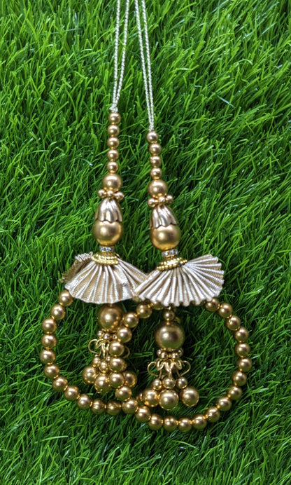 Indian Handmade Latkan Tassels for Saree Blouse Lehenga HandBags Hangings Dupatta Decoration Bridal Wedding dress for Women pair of 2 pcs