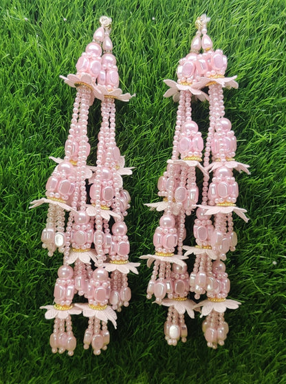 Indian Handmade Beaded Latkan for Saree Blouse Lehenga HandBags Dupatta Decoration Bridal Wedding dress for Women pair of 2 pcs