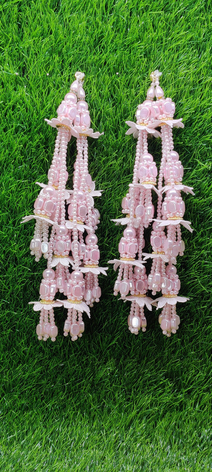 Indian Handmade Beaded Latkan for Saree Blouse Lehenga HandBags Dupatta Decoration Bridal Wedding dress for Women pair of 2 pcs