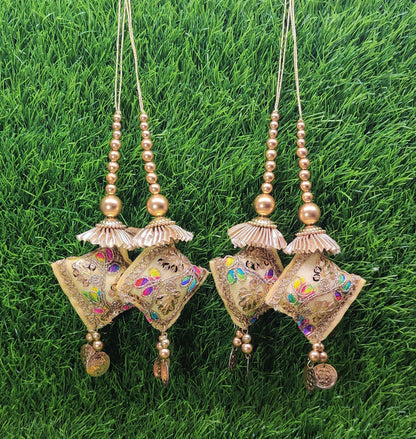 Indian Handmade Latkan for Saree Blouse Lehenga HandBags Dupatta Decoration Bridal Wedding dress for Women pair of 2 pcs