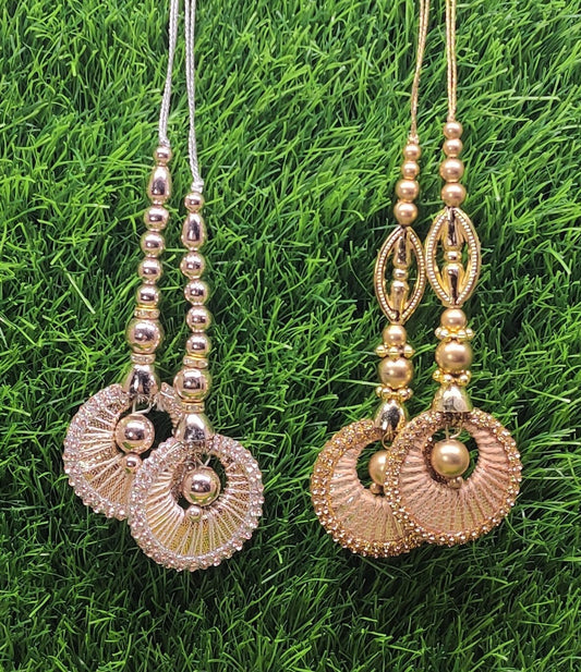 Indian Handmade Latkan for Saree Blouse Lehenga HandBags Dupatta Decoration Bridal Wedding dress for Women pair of 2 pcs