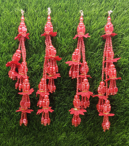Indian Handmade Beaded Latkan for Saree Blouse Lehenga HandBags Dupatta Decoration Bridal Wedding dress for Women pair of 2 pcs