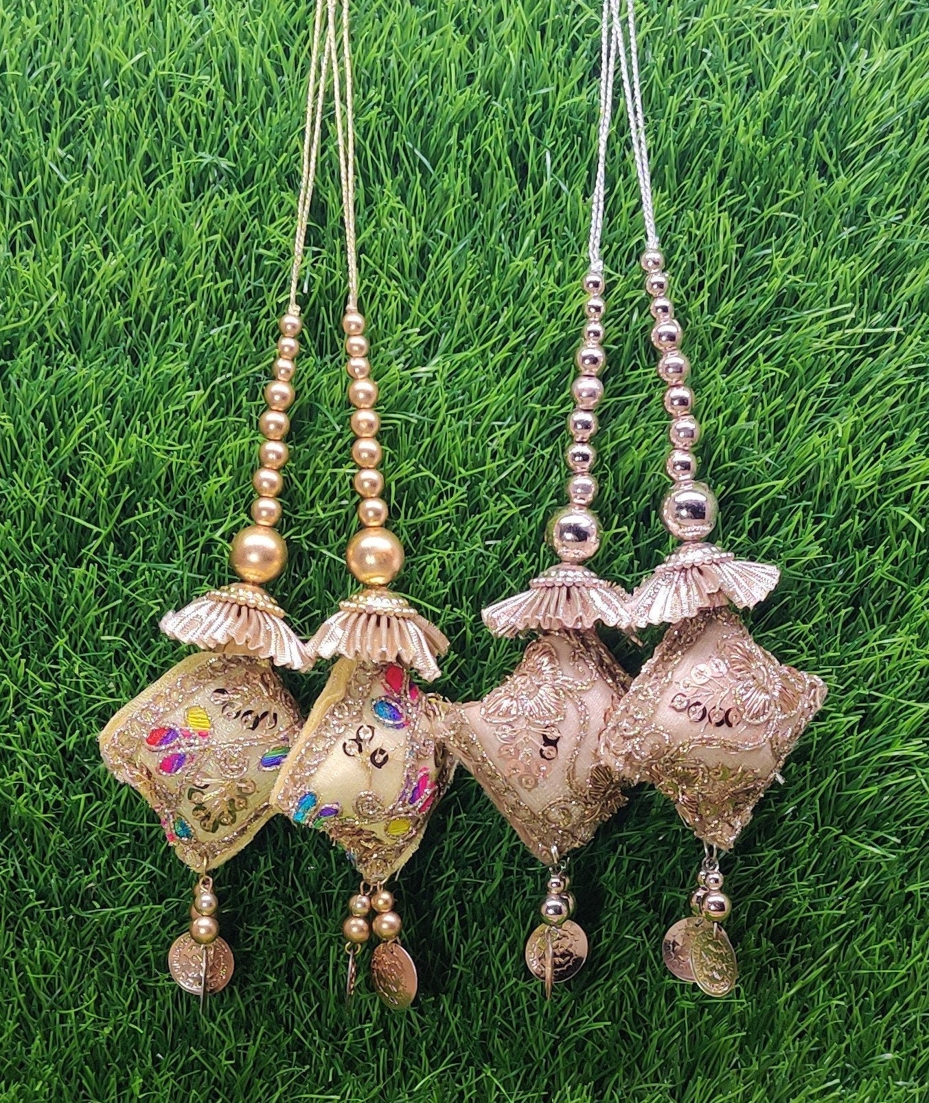 Indian Handmade Latkan for Saree Blouse Lehenga HandBags Dupatta Decoration Bridal Wedding dress for Women pair of 2 pcs