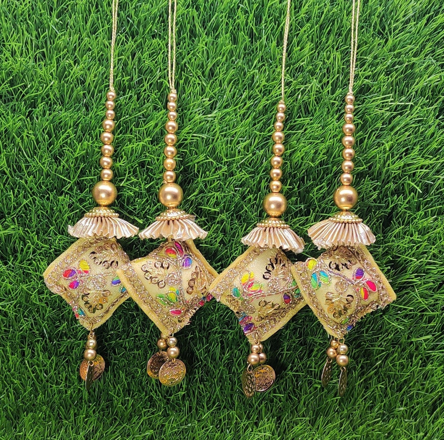 Indian Handmade Latkan for Saree Blouse Lehenga HandBags Dupatta Decoration Bridal Wedding dress for Women pair of 2 pcs