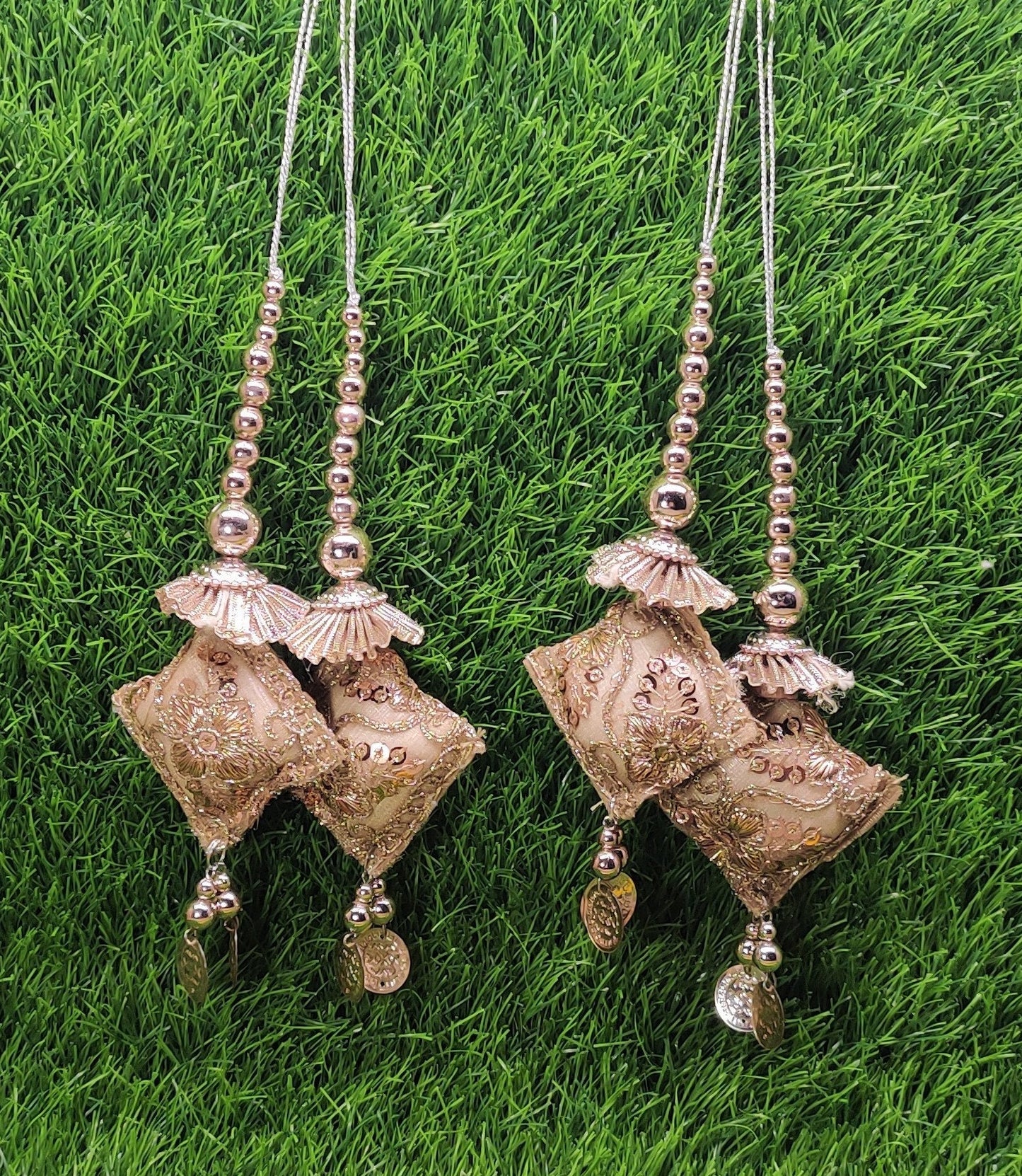 Indian Handmade Latkan for Saree Blouse Lehenga HandBags Dupatta Decoration Bridal Wedding dress for Women pair of 2 pcs
