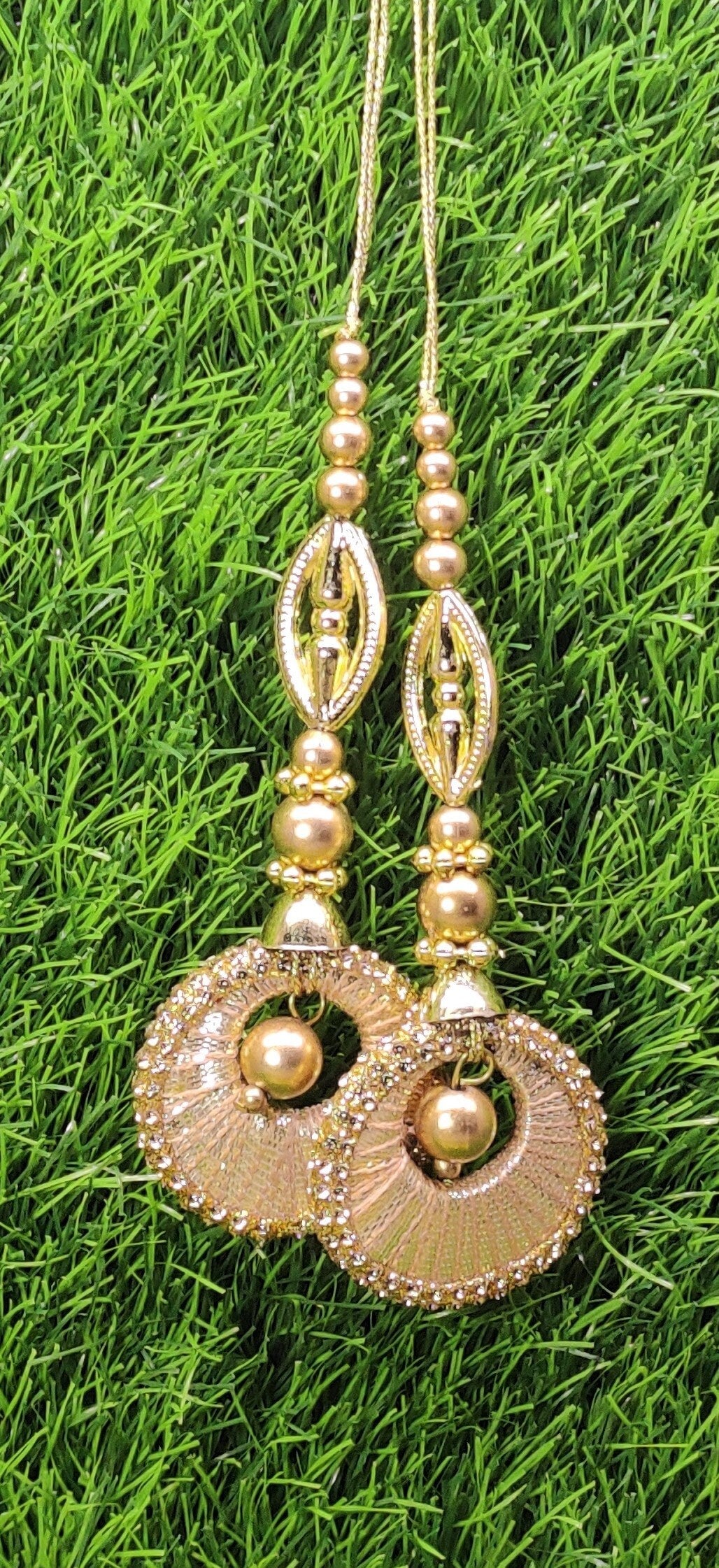 Indian Handmade Latkan for Saree Blouse Lehenga HandBags Dupatta Decoration Bridal Wedding dress for Women pair of 2 pcs