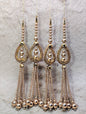 Indian Handmade Beaded Latkan Tassels for Saree Blouse HandBags Hangings Dupatta Bridal Wedding dress for Women pair of 2 pcs