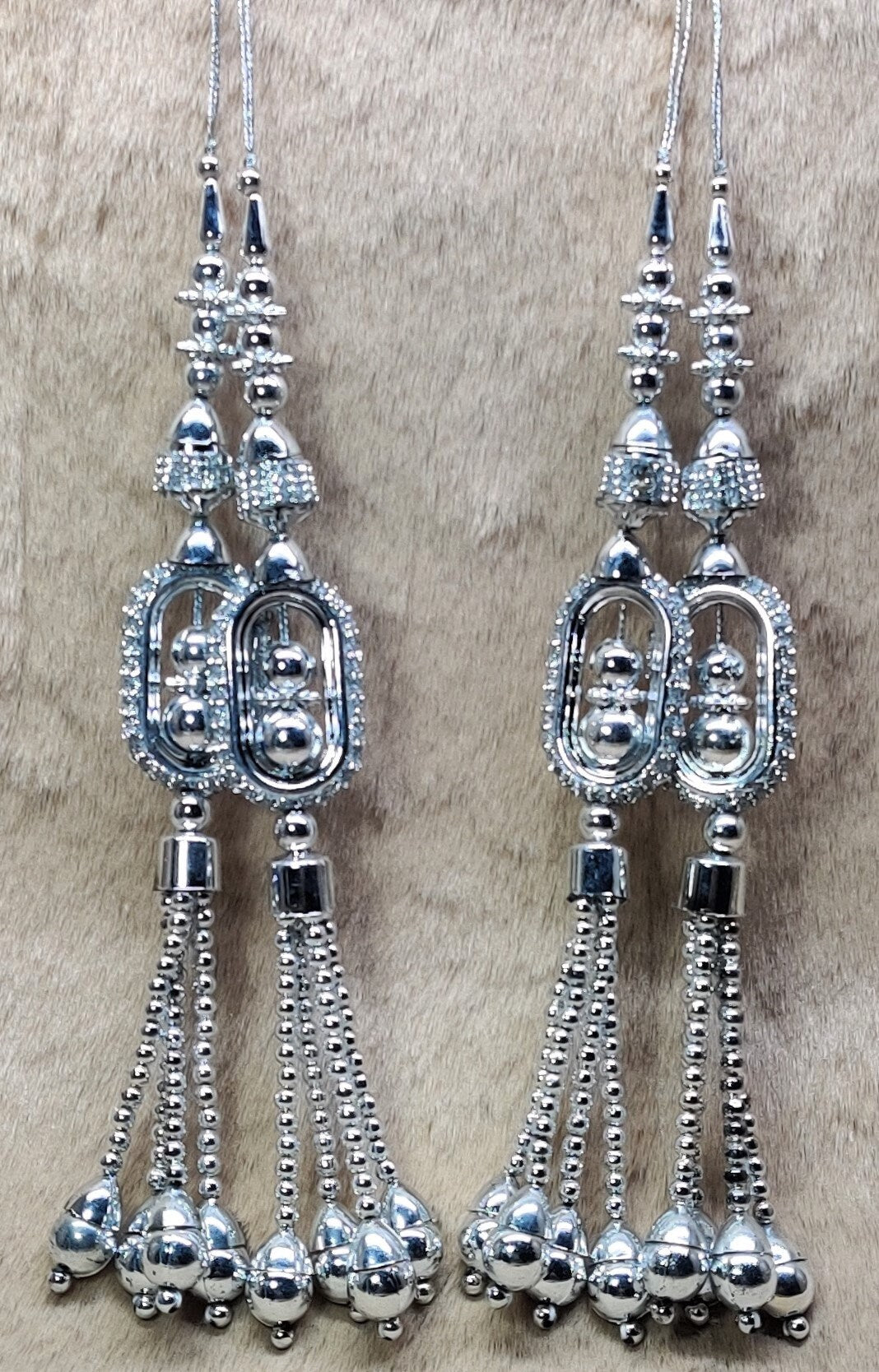 Indian Handmade Beaded Latkan Tassels for Saree Blouse HandBags Hangings Dupatta Bridal Wedding dress for Women pair of 2 pcs