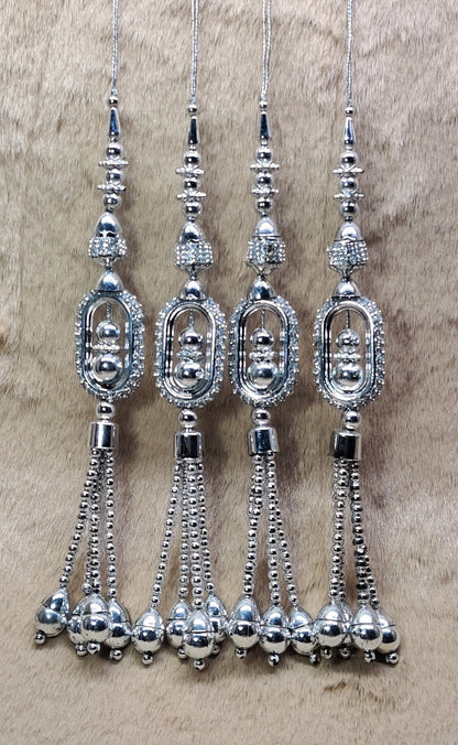 Indian Handmade Beaded Latkan Tassels for Saree Blouse HandBags Hangings Dupatta Bridal Wedding dress for Women pair of 2 pcs