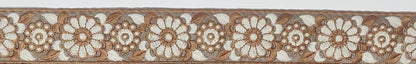 3 yard 4.0 cm wide Indian Saree Border Boho Lace Embroidery Ribbon Cushion Table runner curtains wedding Sewing Crafting Trim Headbands