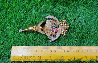 12 cm 2 pc Cushioned beaded Lahenga Tassels, home décor, lamp shades tassels, Hanging for Handbags, Indian Saree, Dupatta, Blouse latkan