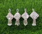 08 cm 2 pc pearl crystal beaded Tassels, home décor, lamp shades tassels, Hanging for Handbags, Indian Saree, Dupatta, Lehenga Blouse latkan