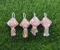 08 cm 2 pc pearl crystal beaded Tassels, home décor, lamp shades tassels, Hanging for Handbags, Indian Saree, Dupatta, Lehenga Blouse latkan