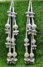 Silver/ Rose Gold/ Gold beaded Lahenga Latkan Tassels, home décor, hanging for Handbags, Indian Sewing Latkan for Saree, Dupatta