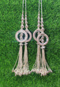 Gold/ Silver/ Rose Gold beaded Blouse Lahenga Latkan Tassels, home décor, hanging for Handbags, Indian Sewing Latkan for Saree, Dupatta