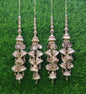 Silver/ Rose Gold color beaded Blouse Lahenga Latkan Tassels, home décor, Indian Sewing Latkan for Saree, Dupatta