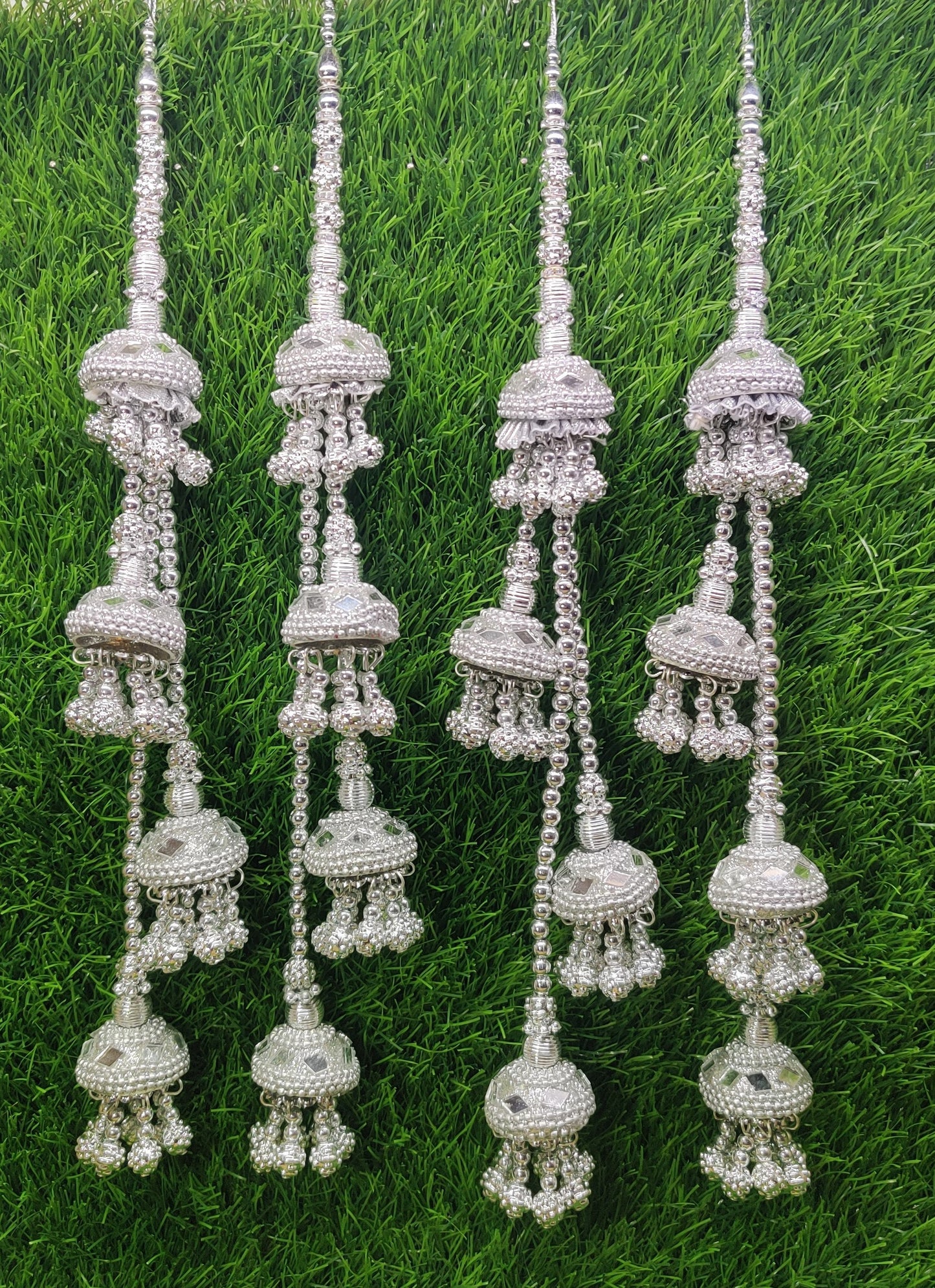 Gold/ Rose Gold/ Silver beaded Lahenga Latkan Tassels, home décor, hanging for Handbags, Indian Sewing Latkan for Saree, Dupatta