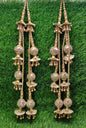 Silver/ Rose Gold/ Gold beaded Lahenga Latkan Tassels, home décor, hanging for Handbags, Indian Sewing Latkan for Saree, Dupatta