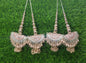 Rose Gold/ Silver beaded Blouse Lahenga Latkan Tassels, home décor, hanging for Handbags, Indian Sewing Latkan for Saree, Dupatta