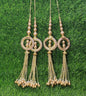 Gold/ Silver/ Rose Gold beaded Blouse Lahenga Latkan Tassels, home décor, hanging for Handbags, Indian Sewing Latkan for Saree, Dupatta