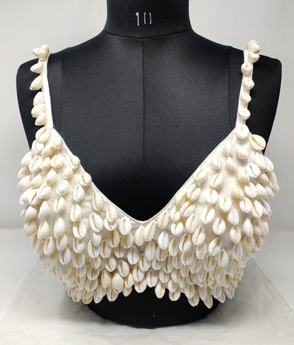 Indian designer Off White Cowrie stitched blouse with adjustable Dori at back, Readymade Indian Bridal Saree women Blouse