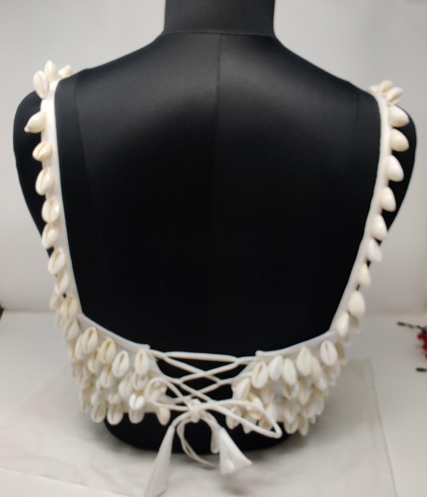 Indian designer Off White Cowrie stitched blouse with adjustable Dori at back, Readymade Indian Bridal Saree women Blouse