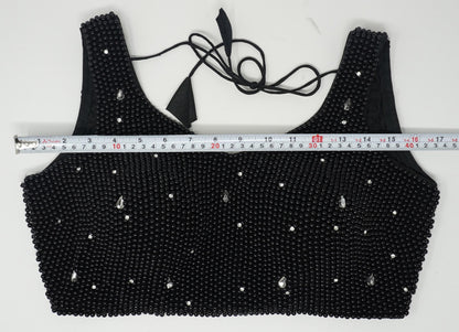 Designer Blouse, Black color, heavy Beaded, Ready to wear, Best seller, Indian Bridal Saree Blouse, Christmas, latest design for women