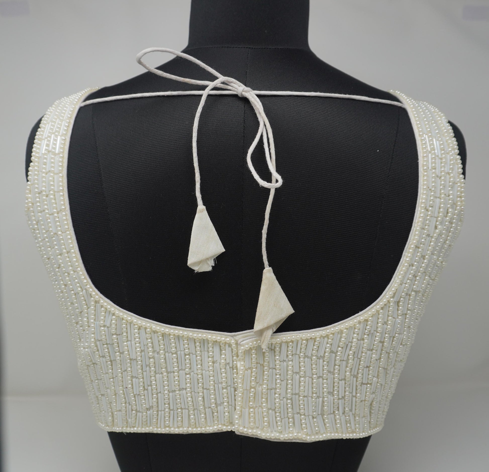 Designer Blouse, White color, heavy Beaded, Ready to wear, Best seller, Indian Bridal Saree Blouse, Christmas, latest design for women
