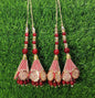 Gold/ Maroon/ Red Indian Beaded Tassel for Saree Blouse Lehenga Embellished HandBags Dupatta Decorative dress Latkan for Women 1 Pair