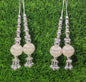 Gold/ Silver Indian Beaded Tassel for Saree Blouse Lehenga Embellished HandBags Dupatta Decorative dress Latkan for Women 1 Pair