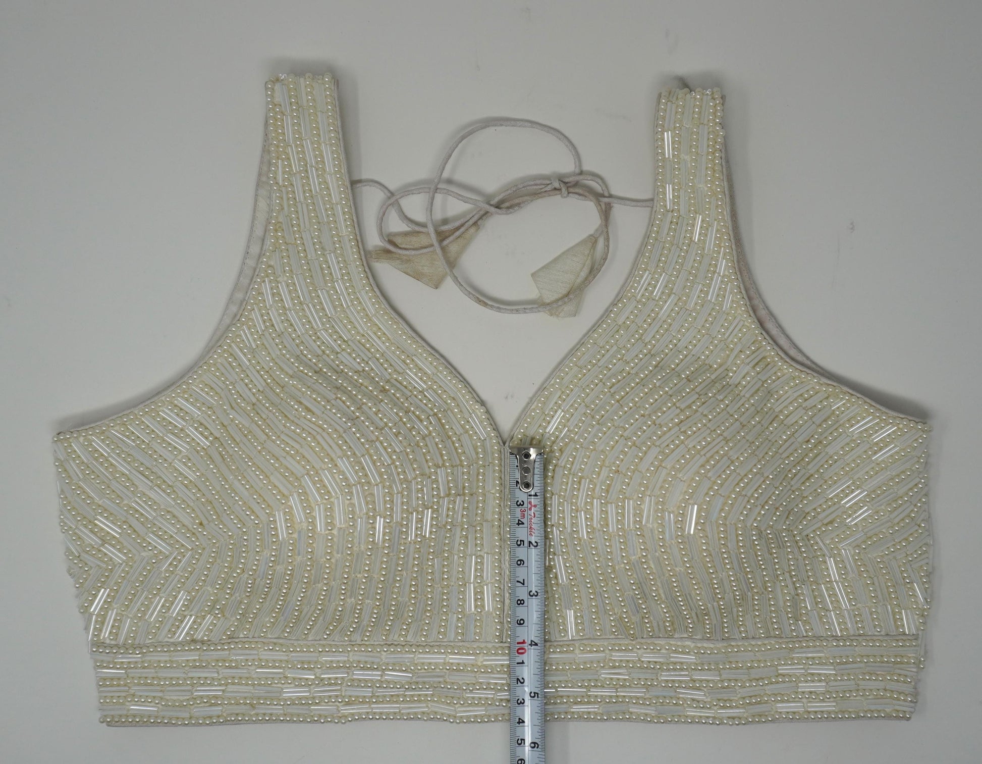 Designer Blouse, White color, heavy Beaded, Ready to wear, Best seller, Indian Bridal Saree Blouse, Christmas, latest design for women