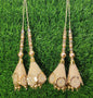 Gold/ Maroon/ Red Indian Beaded Tassel for Saree Blouse Lehenga Embellished HandBags Dupatta Decorative dress Latkan for Women 1 Pair